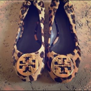 Tory Burch calf hair flats